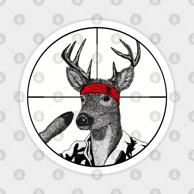 Deer Hunter Magnet by Gerty